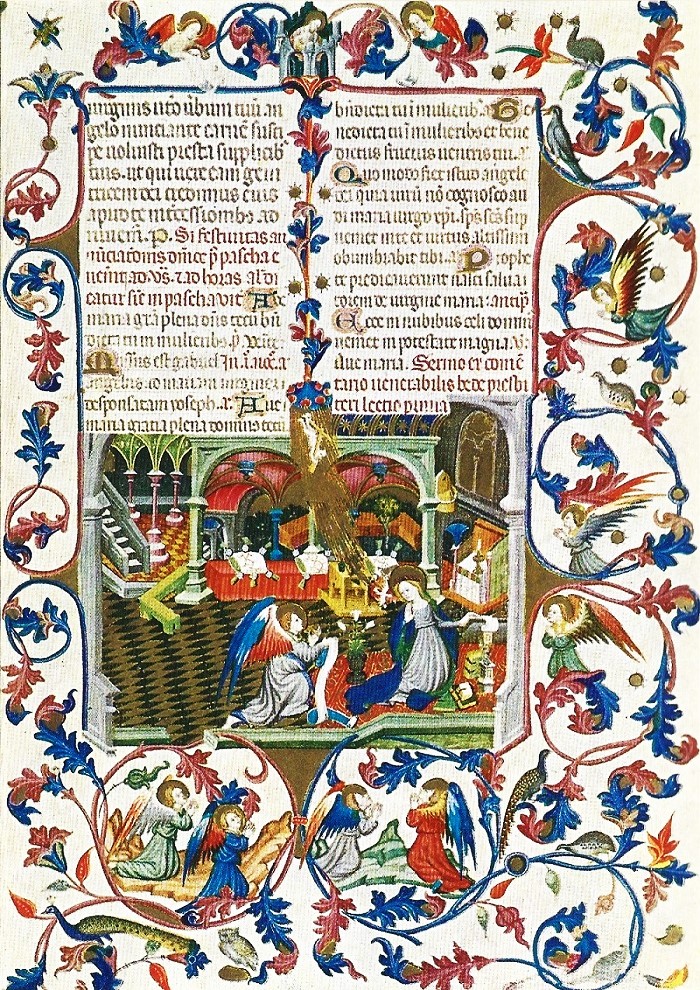 Annonciation. Le Breviaire de Martin d'Aragon.