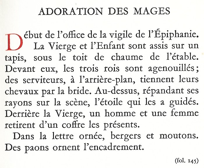 Adoration des Mages. Le Breviaire de Martin d'Aragon.