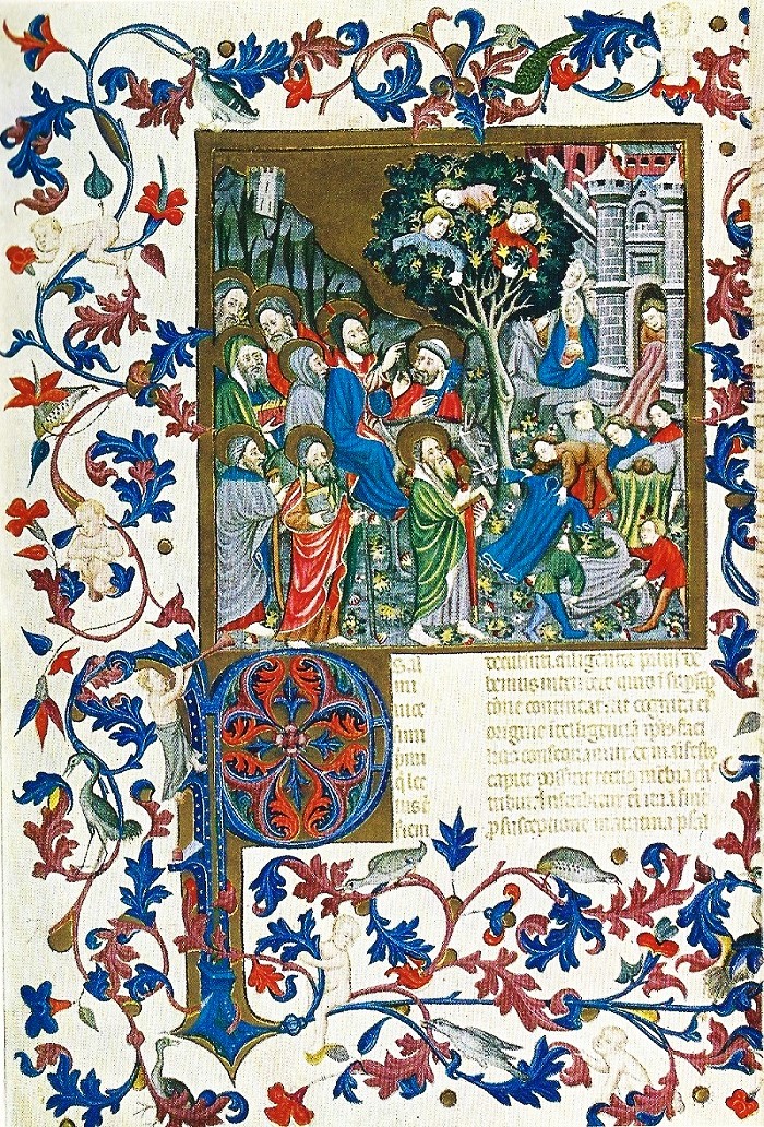 Entrée a Jérusalem. Le Breviaire de Martin d'Aragon.