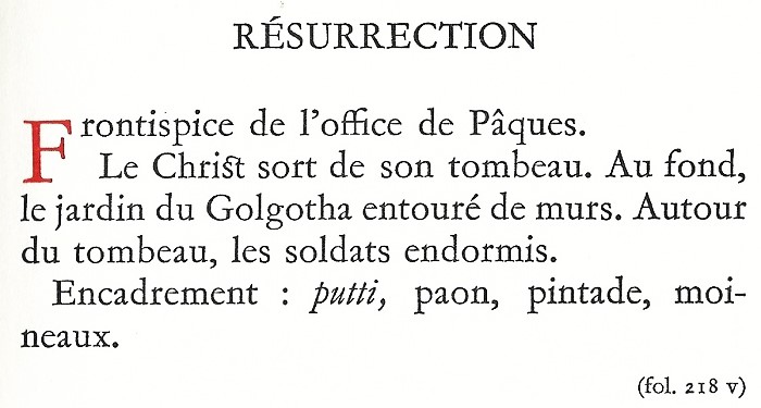 Résurrection. Le Breviaire de Martin d'Aragon.