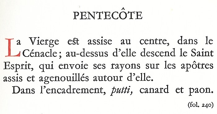 Pentecôte. Le Breviaire de Martin d'Aragon.