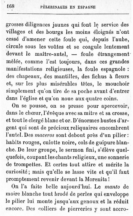 Pélerinages en Espagne. 1930. 168