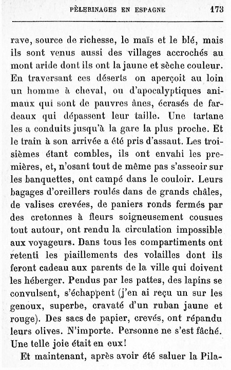 Pélerinages en Espagne. 1930. 173