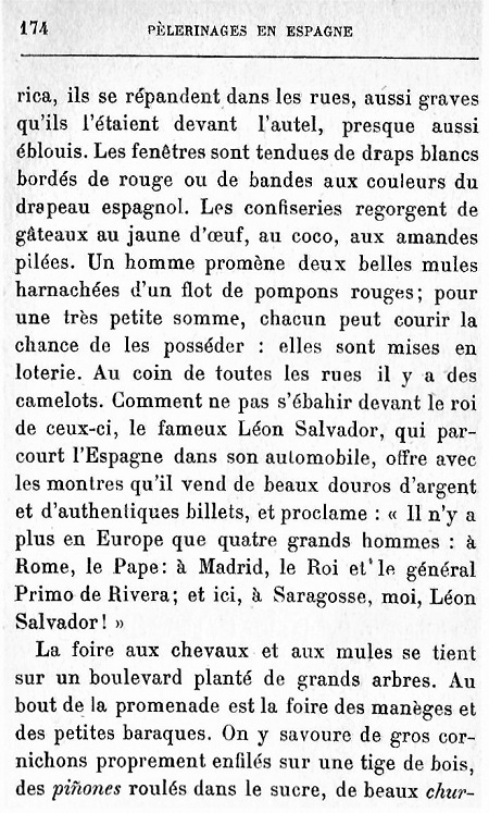Pélerinages en Espagne. 1930. 174