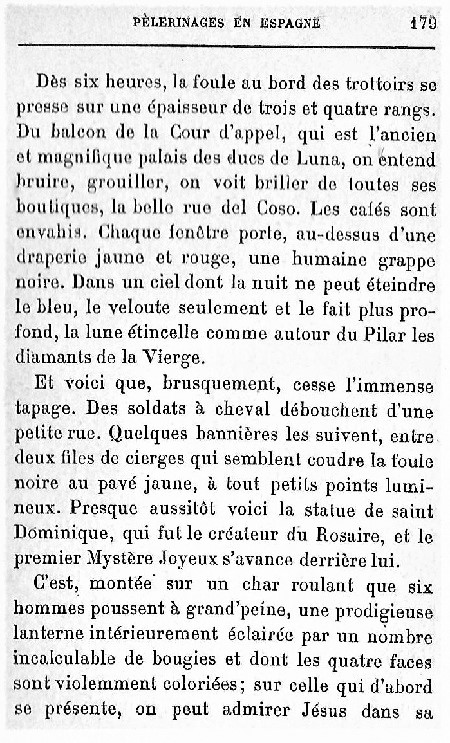 Pélerinages en Espagne. 1930. 179