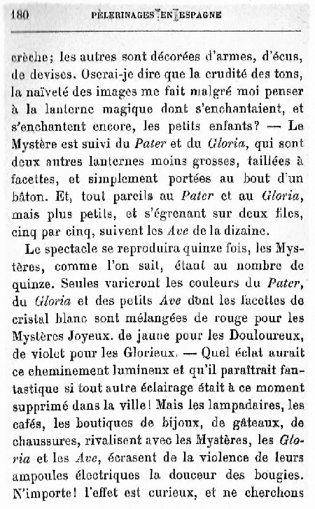 Pélerinages en Espagne. 1930. 180