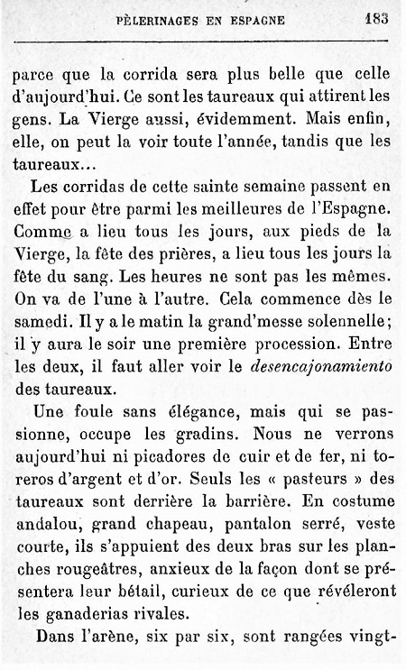 Pélerinages en Espagne. 1930. 183