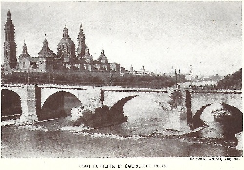 Pilar et Pont de Pierre. Saragosse. 192b