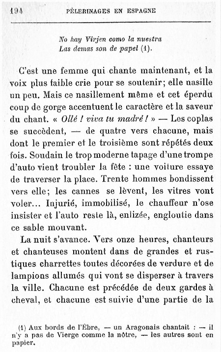 Pélerinages en Espagne. 1930. 194