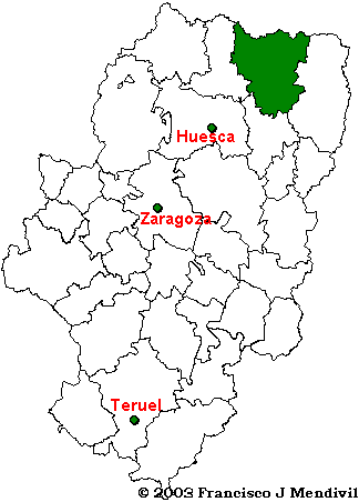Région Comarca del Sobrarbe dans Aragon Région Comarca del Sobrarbe dans Aragón