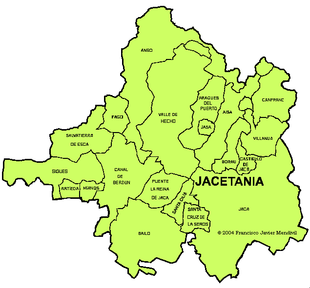 Detalle Comarca de la Jacetania