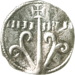 The Sobrarbe cross on the coins of the first kings