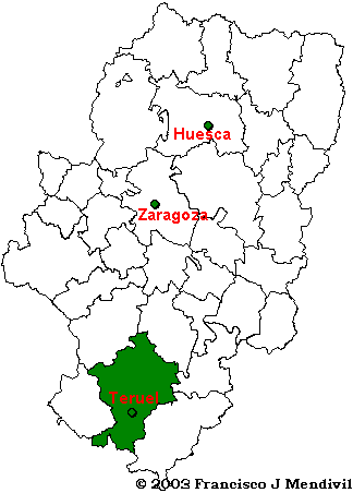 Région Comarca Gudar-Javalambre dans Aragón