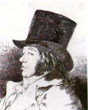Goya Autoportrait (Gravure)