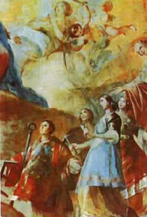 Croquis du Dôme de la Reine des Martyrs