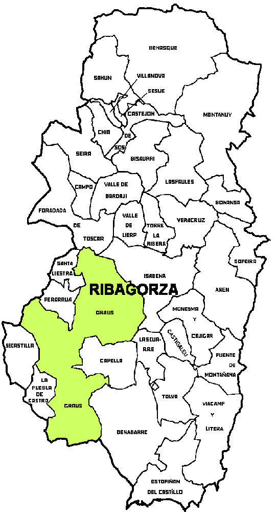 Municipalité Graus dans la region Comarca La Ribagorza