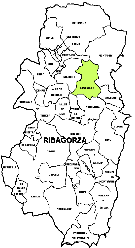 Municipalité Laspaules dans la region Ribagorza