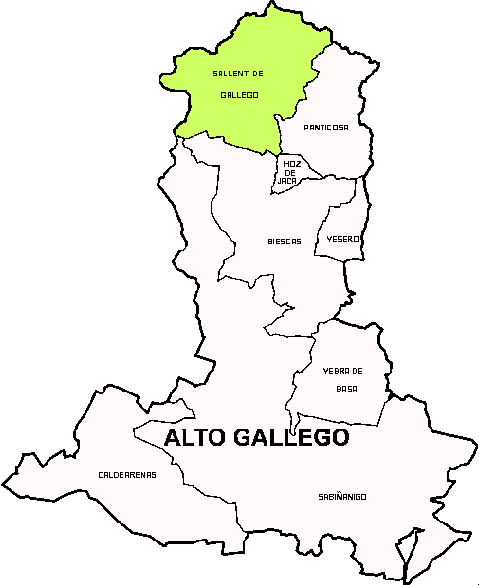 Municipalité Sallent Gállego dans la region Alto Gállego
