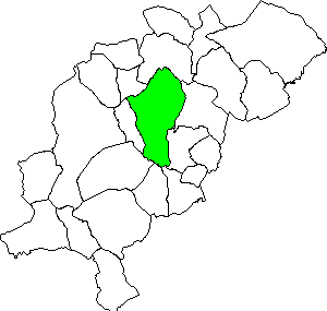 Carte municipalité Mora de Rubielos dans la region Comarca Gudar-Javalambre
