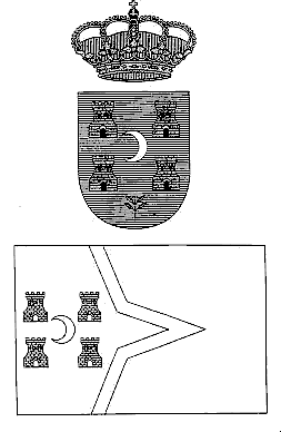 Armoiries et drapeau municipal de Puebla de Hijar