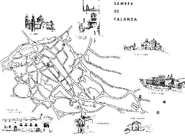 Carte municipalité Samper de Calanda