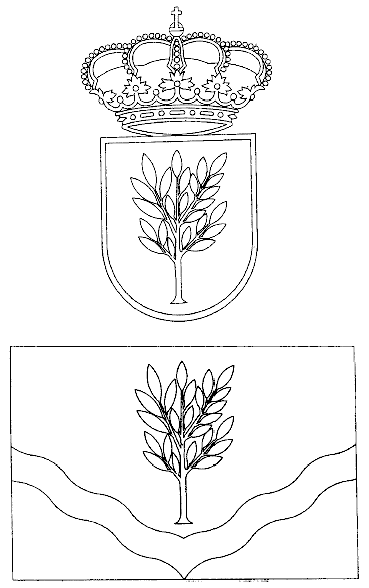 Bandera y escudo municipal de Nonaspe