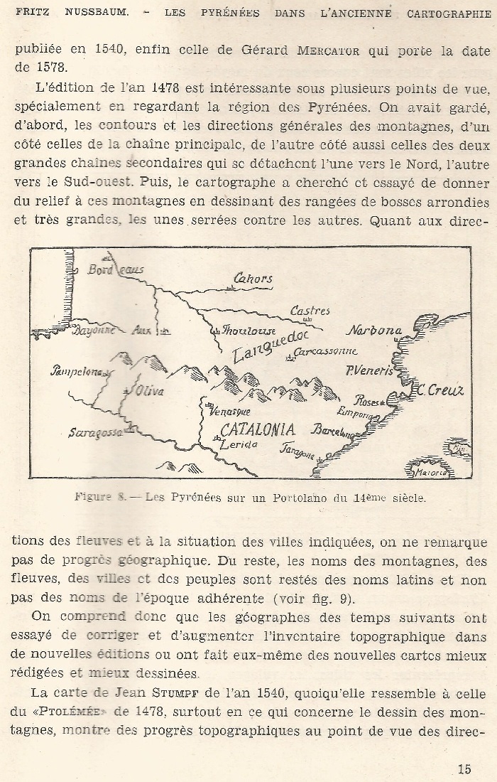 Les Pyrénées Dans l'Ancienne Cartographie selon la collection de Cartes de la Bibliothèque de la Ville de Berne (Suisse) 15