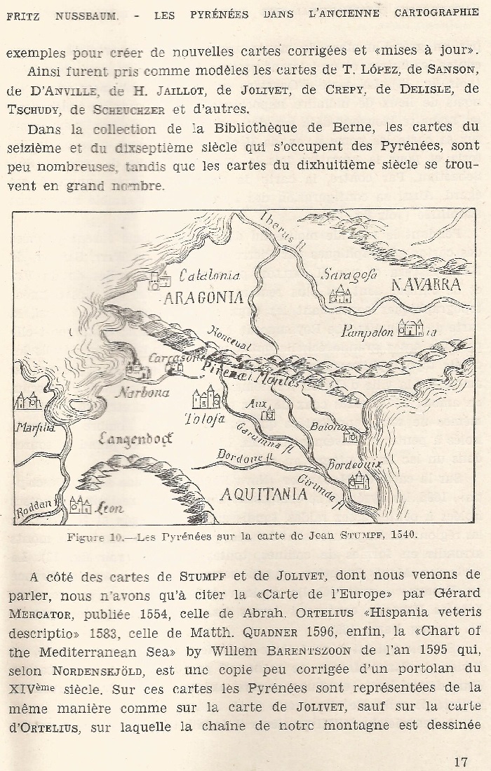 Les Pyrénées Dans l'Ancienne Cartographie selon la collection de Cartes de la Bibliothèque de la Ville de Berne (Suisse) 17