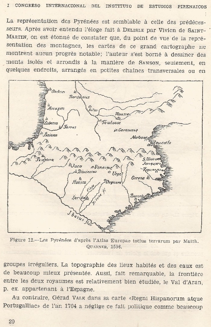 Les Pyrénées Dans l'Ancienne Cartographie selon la collection de Cartes de la Bibliothèque de la Ville de Berne (Suisse) 20