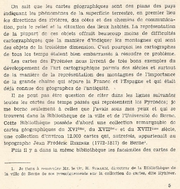 Les Pyrénées Dans l'Ancienne Cartographie selon la collection de Cartes de la Bibliothèque de la Ville de Berne (Suisse) 5