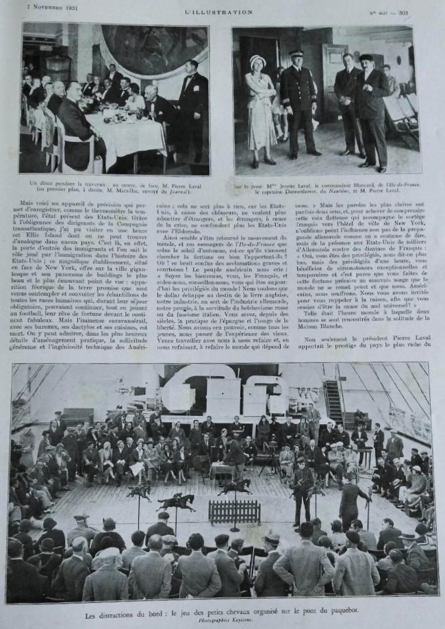 L'Illustration. 7 novembre 1931. 4627. Page 2