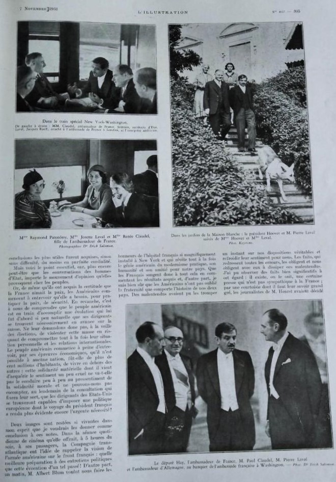 L'Illustration. 7 novembre 1931. 4627. Page 3