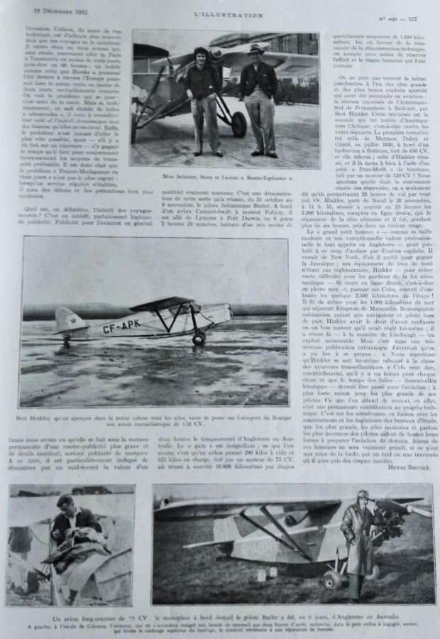 L'Illustration. 19 décembre 1931. 4633. Page 2