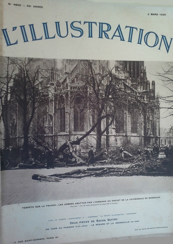 L'Illustration 2 mars 1935. 4800 Coverture