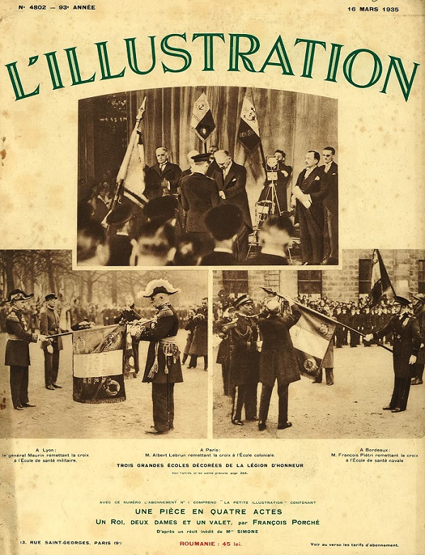 L'Illustration 16 mars 1935. 4802 Coverture