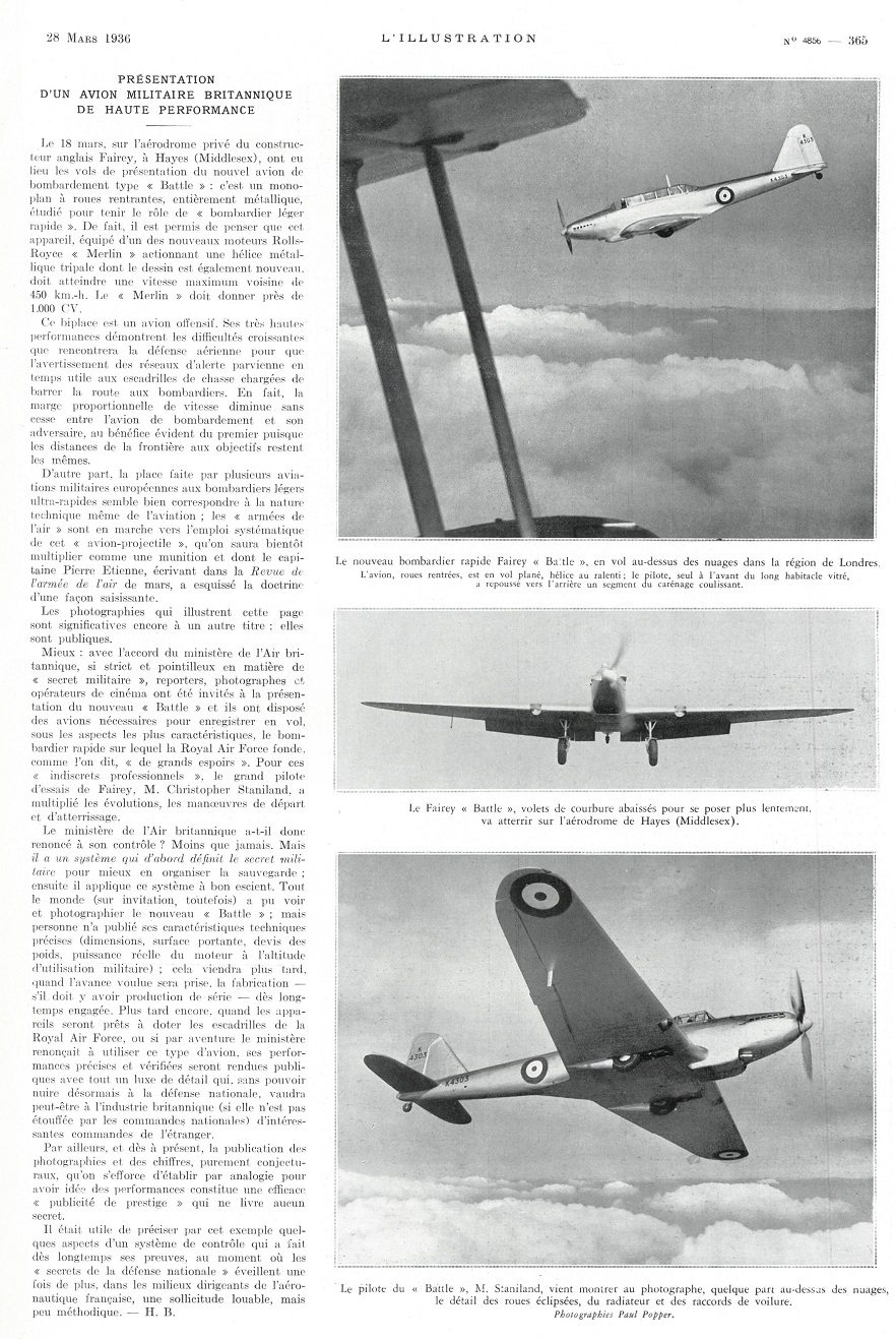 L'Illustration 4856 - 28 mars 1936 pag. 365
