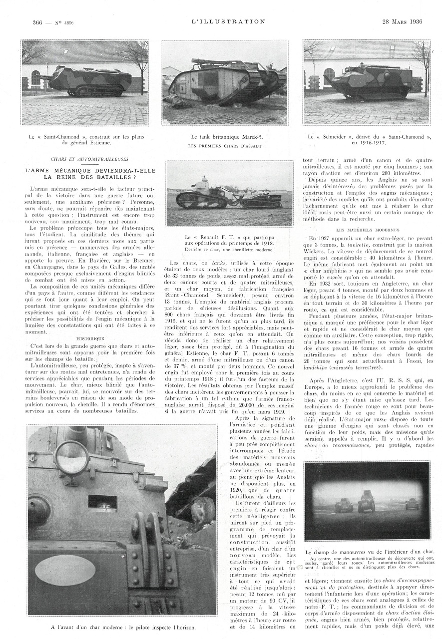 L'Illustration 4856 - 28 mars 1936 pag. 366