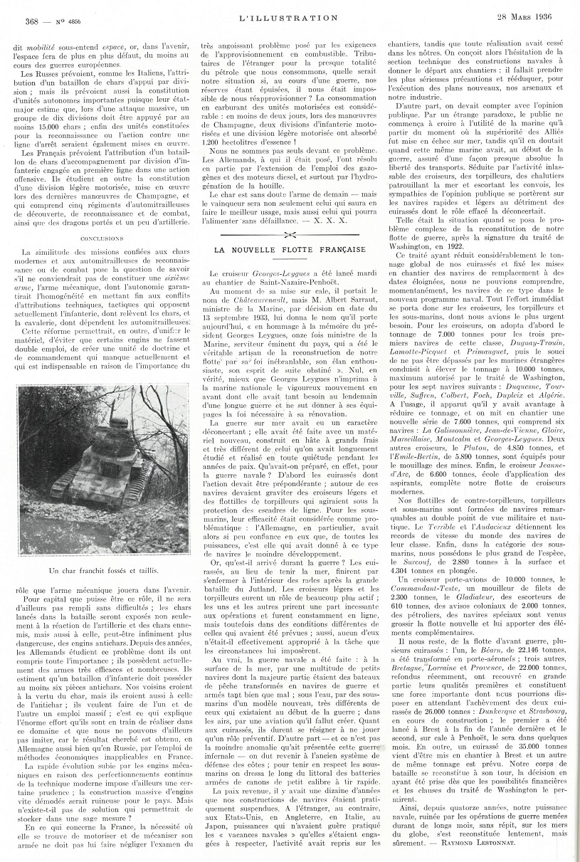 L'Illustration 4856 - 28 mars 1936 pag. 368