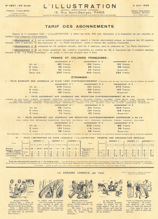 L'Illustration 4857 - 4 avril 1936