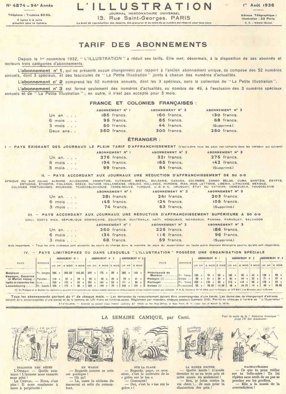 L'Illustration 4874 - 1 août 1936