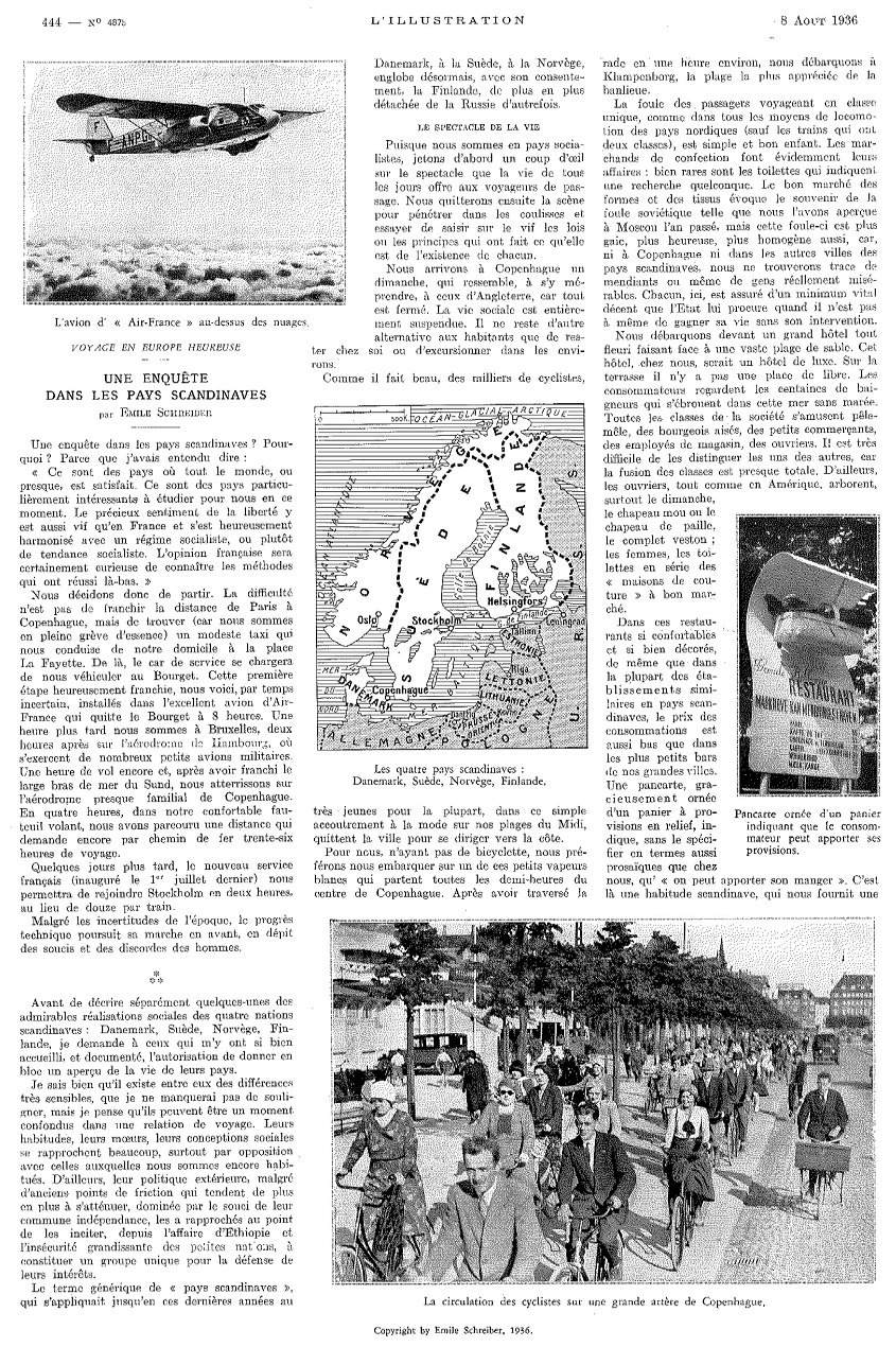 L'Illustration 4875 - 8 août 1936 pag. 444