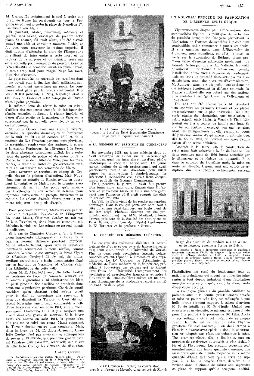 L'Illustration 4875 - 8 août 1936 pag. 457