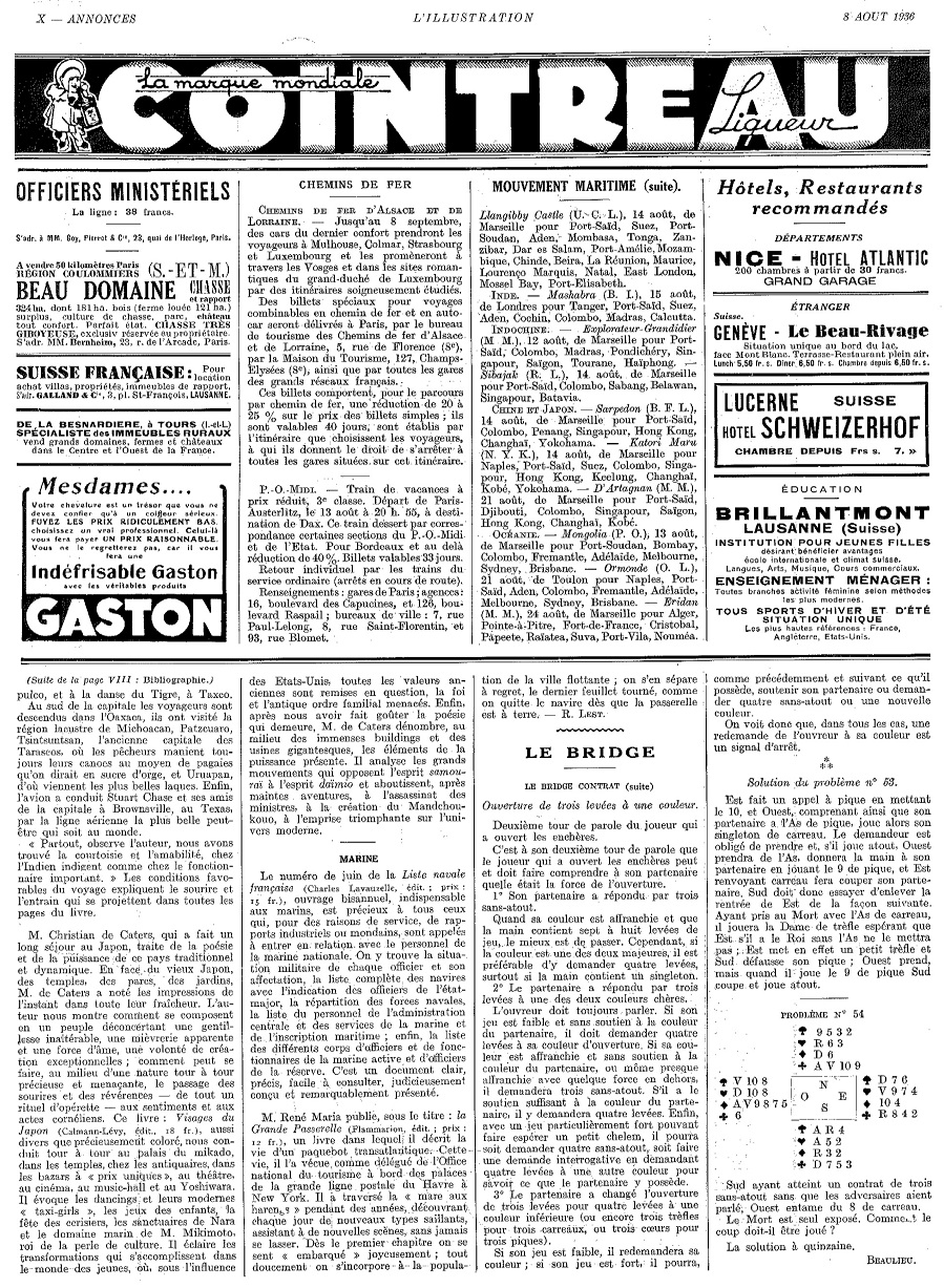 L'Illustration 4875 - 8 août 1936 pag. a9